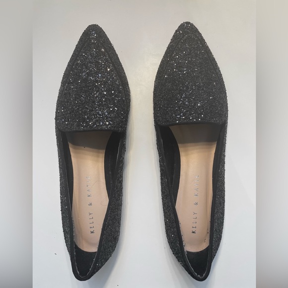 New Glitter black flat shoes - Picture 2 of 4